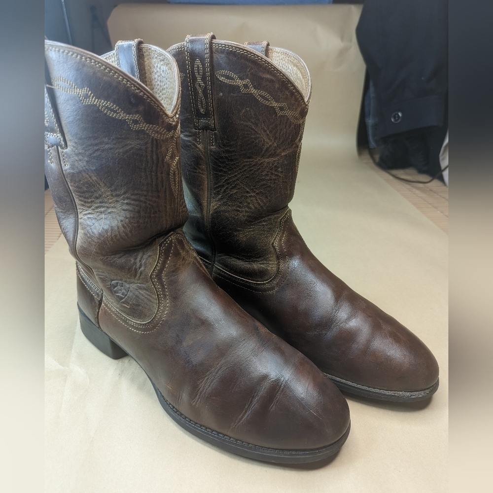 ARIAT Heritage Roper Western Cowboy Boots Brown 10002284 Men 9.5 EE